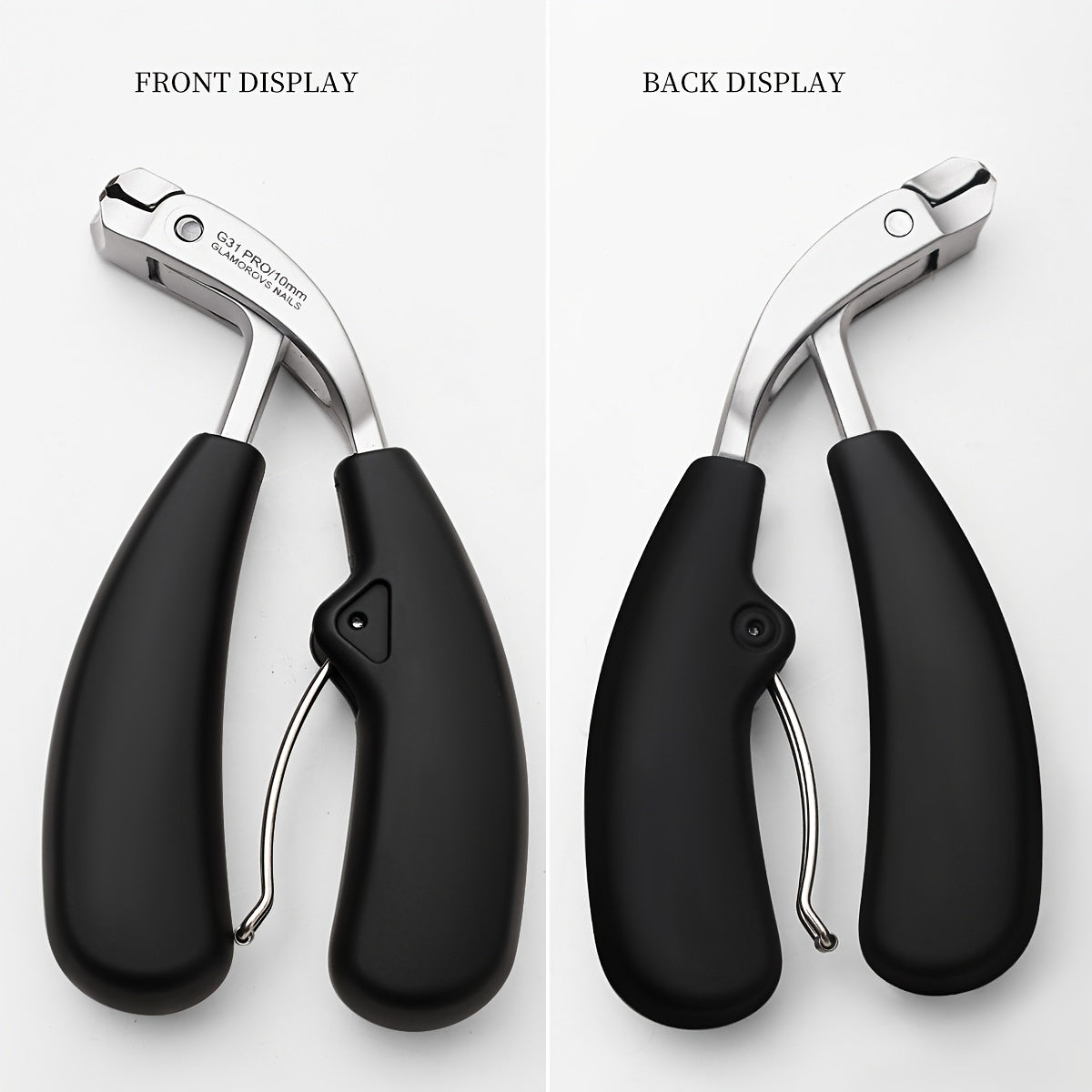 G31 Premium Nail Clippers – Stainless Steel Precision Blade, Wide Jaw for Thick Nails, Anti-Splash Design, Long Handle Cuticle Trimmer