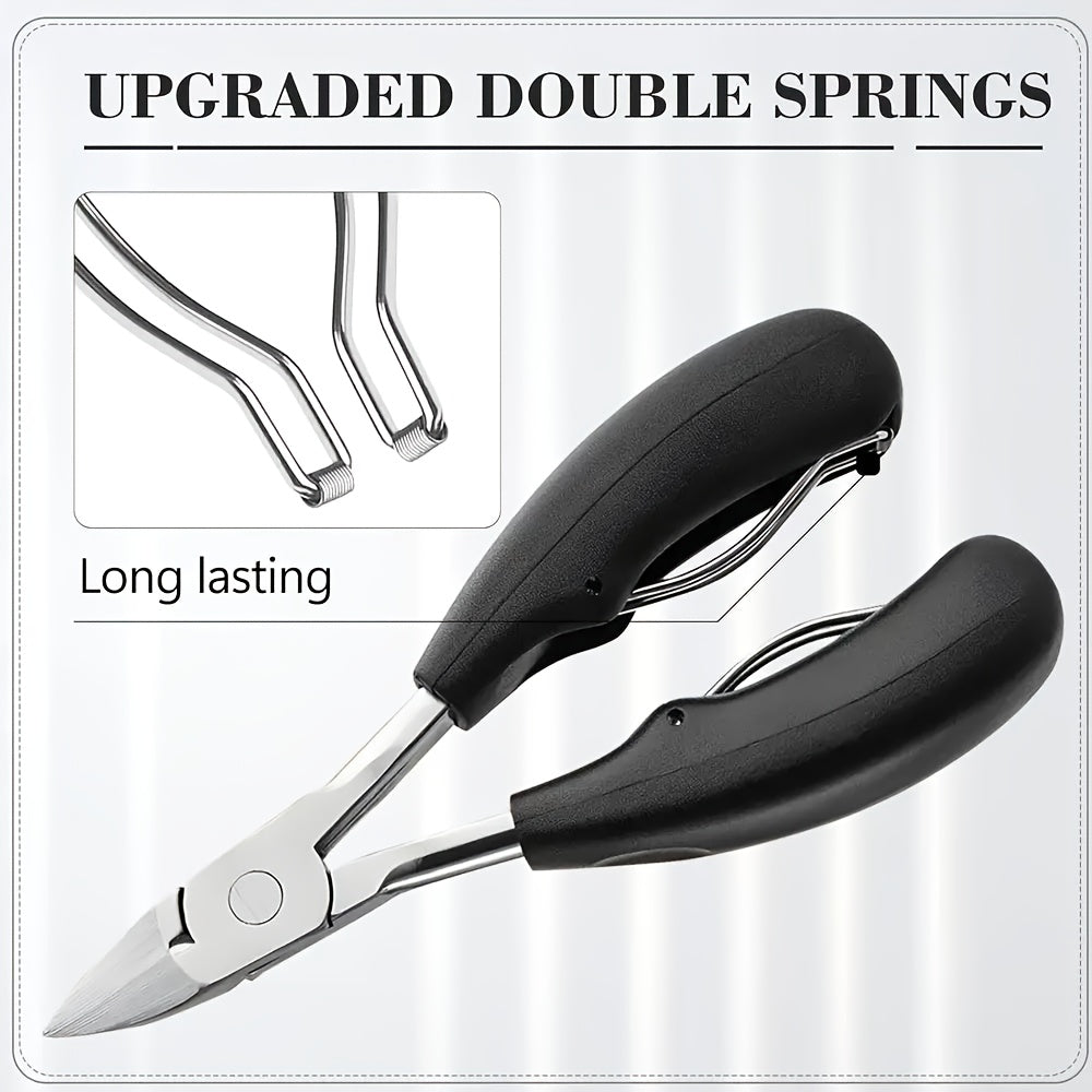 5-Piece Heavy Duty Toenail Clippers Set for Thick & Ingrown Nails | Stainless Steel